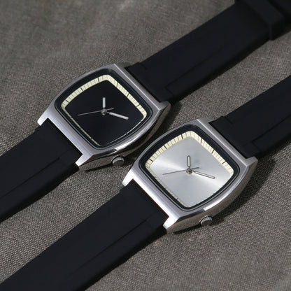 Unisex Minimalist Square Timepiece