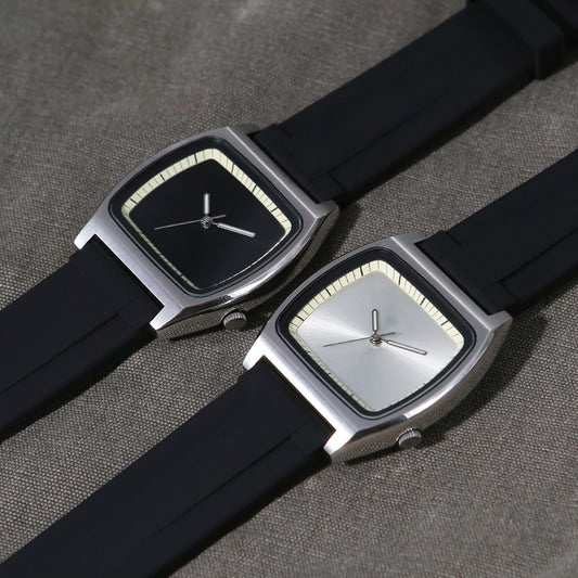 Unisex Minimalist Square Timepiece