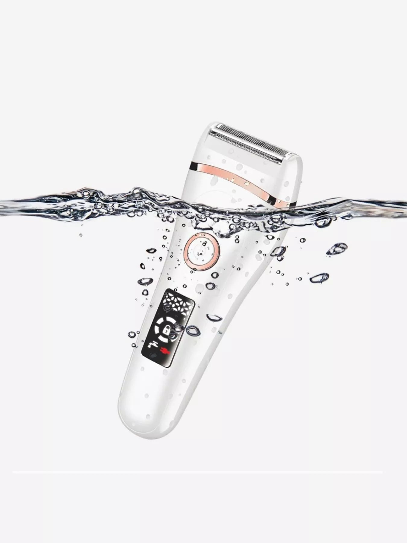 Close up of electric hair removal device head