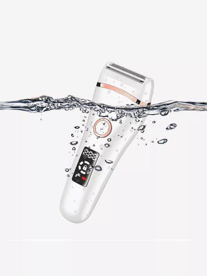 Close up of electric hair removal device head