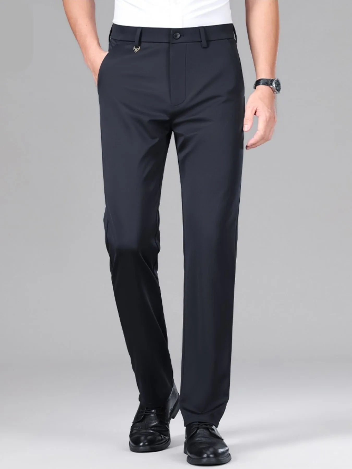 Front view of lightweight quick-dry breathable relaxed pants