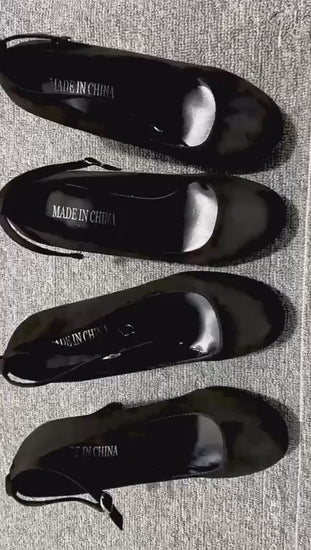 slingback high heel pumps in motion with buckle strap