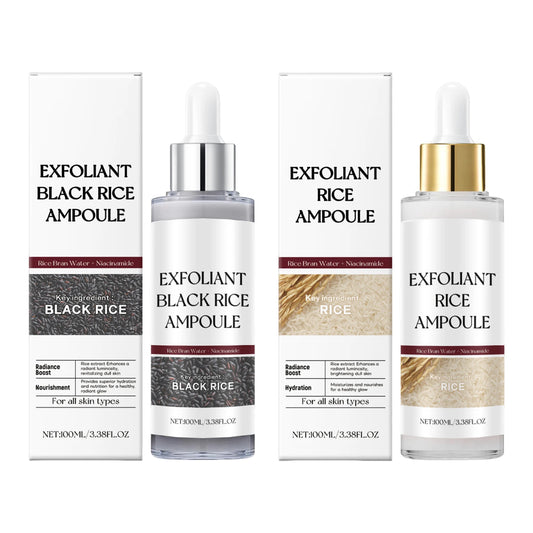 Close-up of the lightweight liquid ampoule texture showcasing its clear and refined consistency