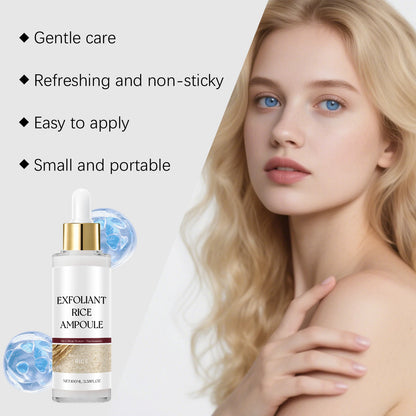 Model applying the hydrating essence for a high-profile, professional-grade home treatment