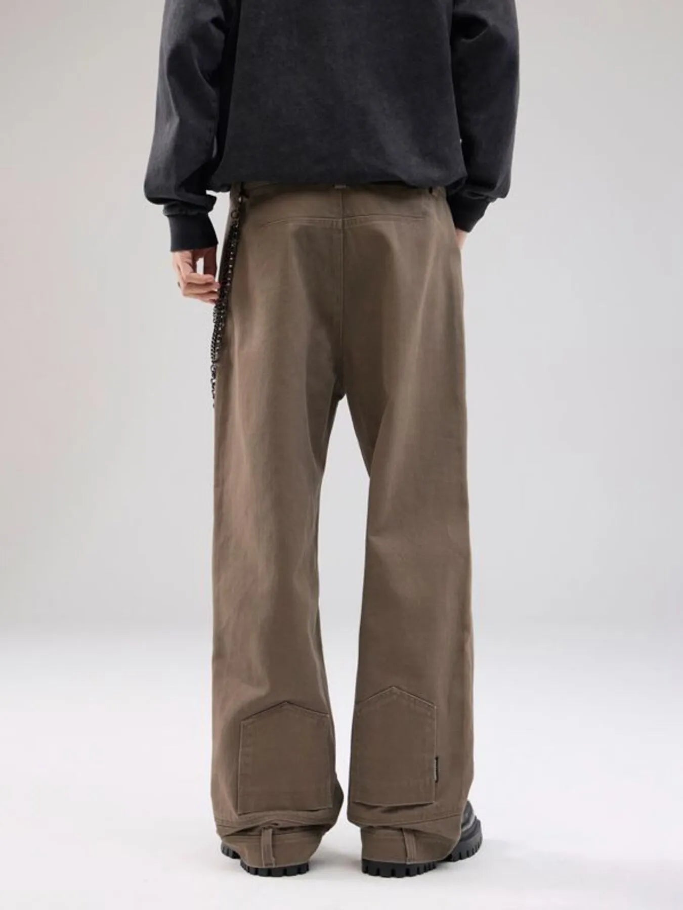 Close-up of stretch fabric and pocket detail on jeans
