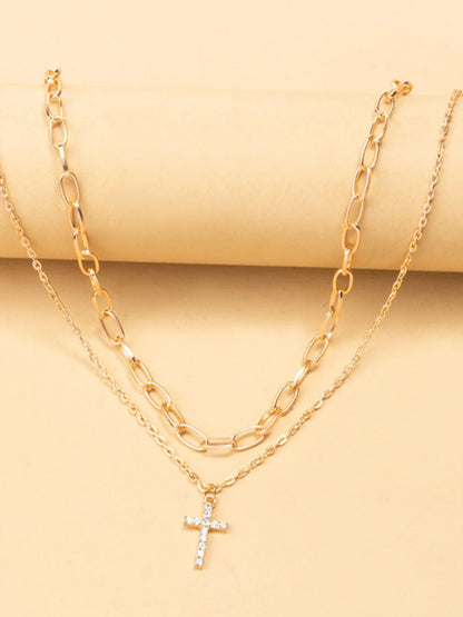 Close-up of the precision-set zircons and the high-luster 18K gold-plated finish